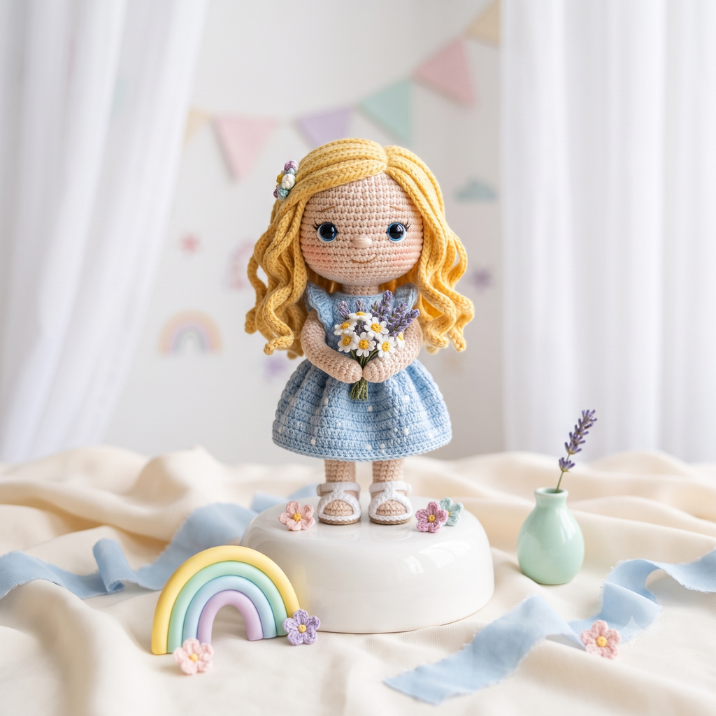 Custom Crochet Doll From Photo – Personalized Amigurumi Keepsake