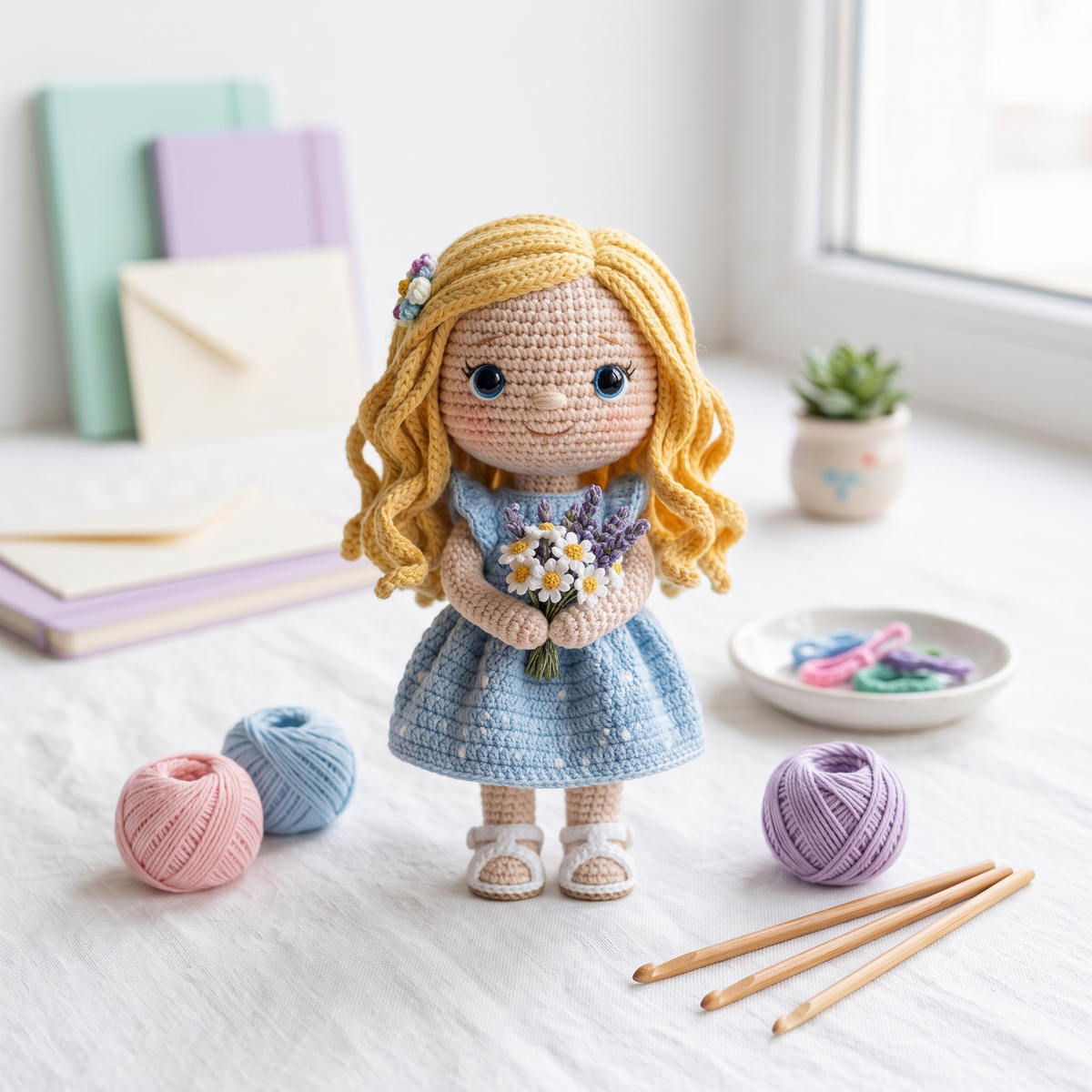 Custom Crochet Doll From Photo – Personalized Amigurumi Keepsake