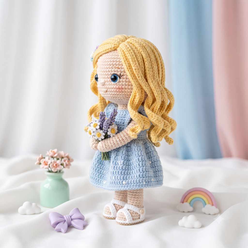 Custom Crochet Doll From Photo – Personalized Amigurumi Keepsake