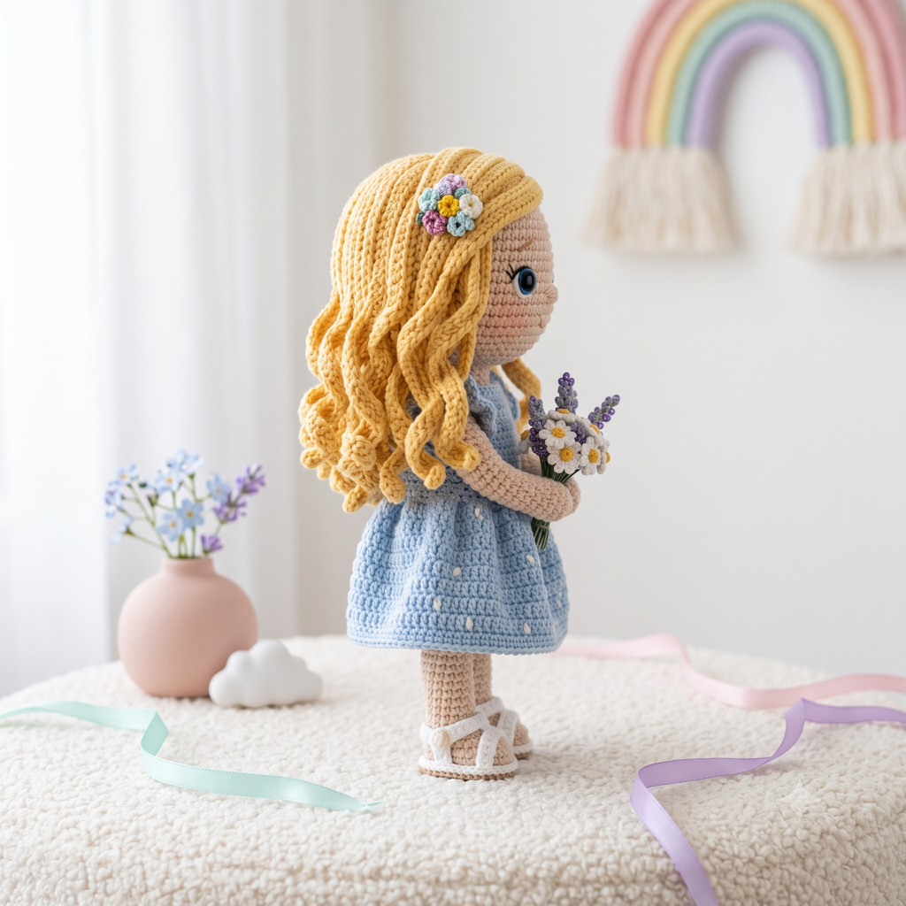 Custom Crochet Doll From Photo – Personalized Amigurumi Keepsake