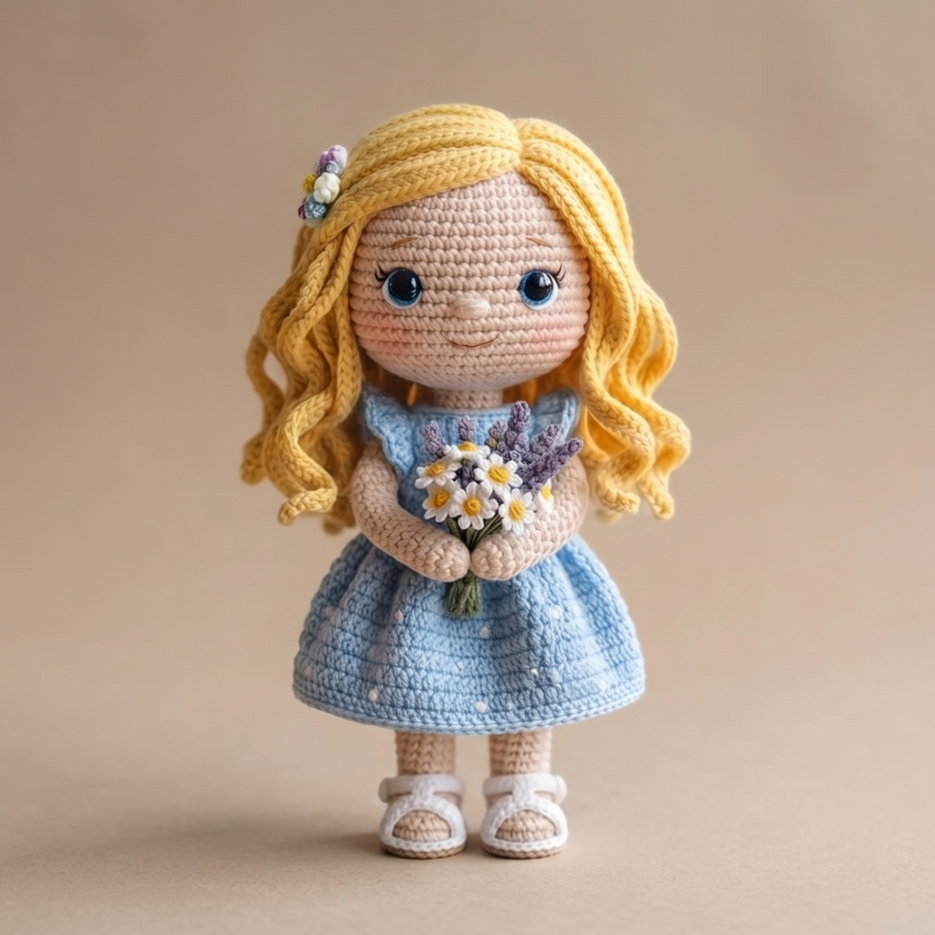 Custom Crochet Doll From Photo – Personalized Amigurumi Keepsake