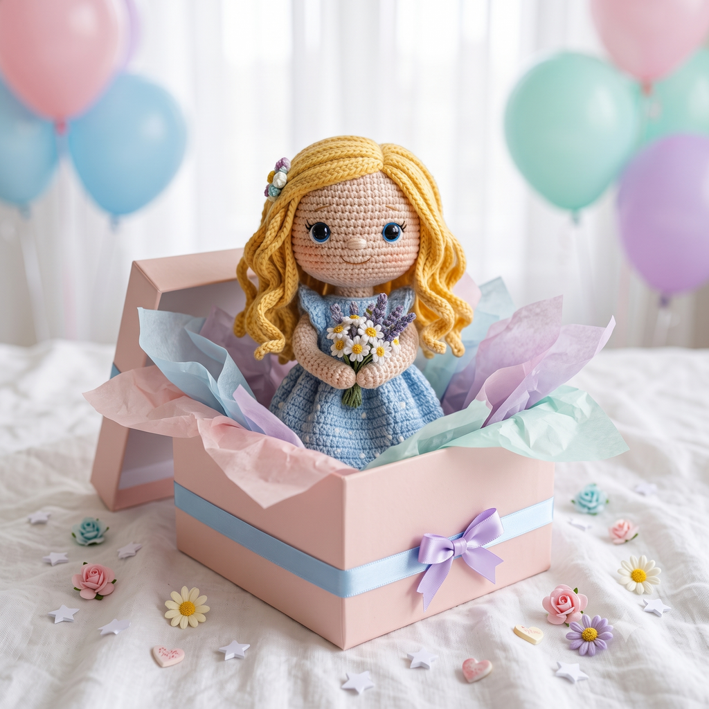 Custom Crochet Doll From Photo – Personalized Amigurumi Keepsake