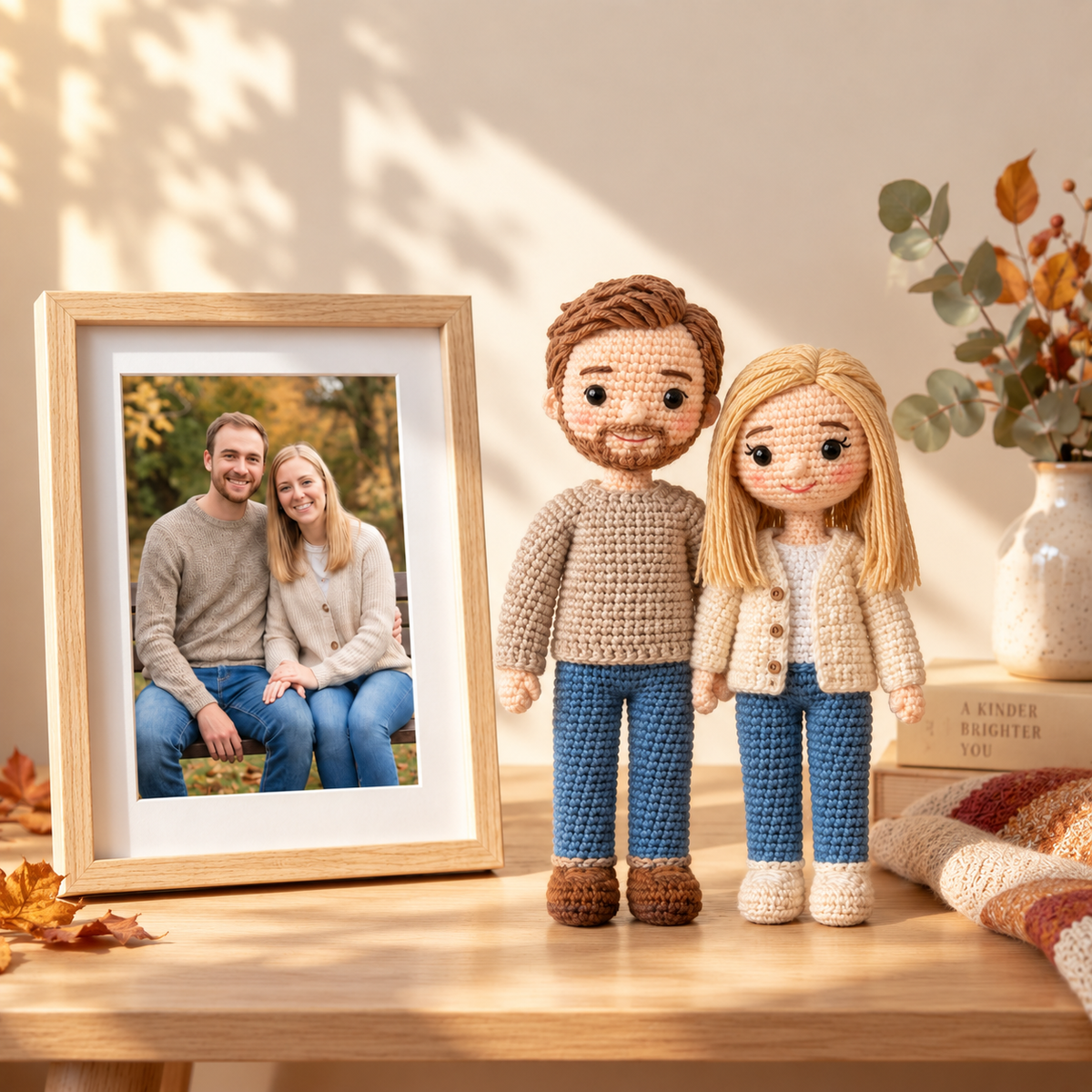 Custom Crochet Couple Doll From Photo – Personalized Couple Gift