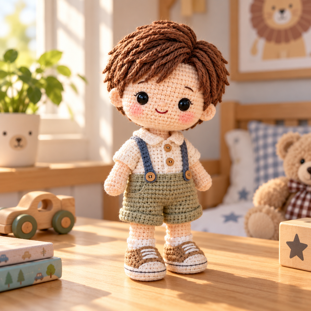 Custom Crochet Doll From Photo | Personalized Handmade Keepsake Gift