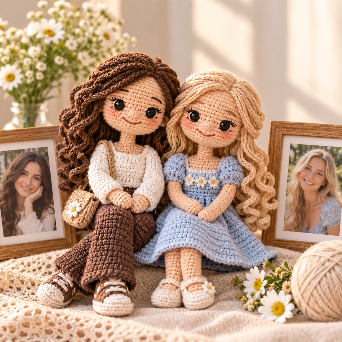 Personalized Crochet Doll From Photo, Custom Handmade Keepsake Gift