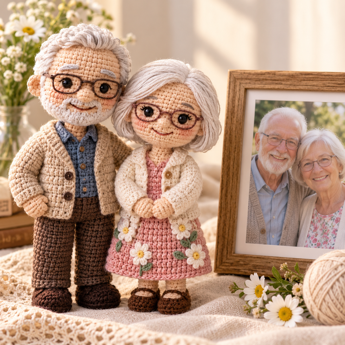 Personalized Crochet Doll From Photo, Custom Handmade Keepsake Gift