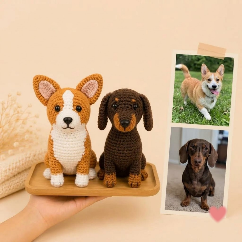 Custom Crochet Dog From Photo – Personalized Dog Lover Gift Idea