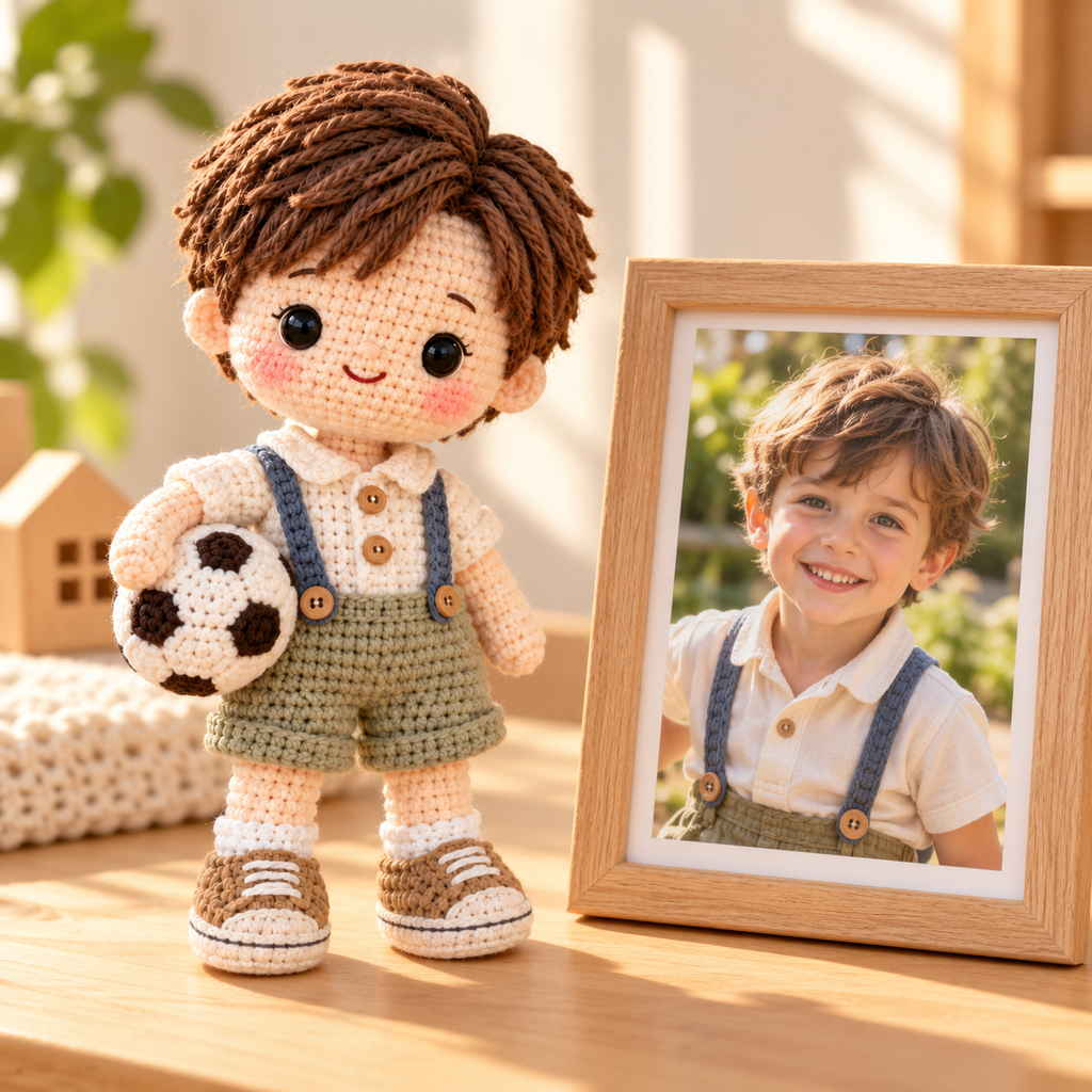 Custom Crochet Doll From Photo | Personalized Handmade Keepsake Gift