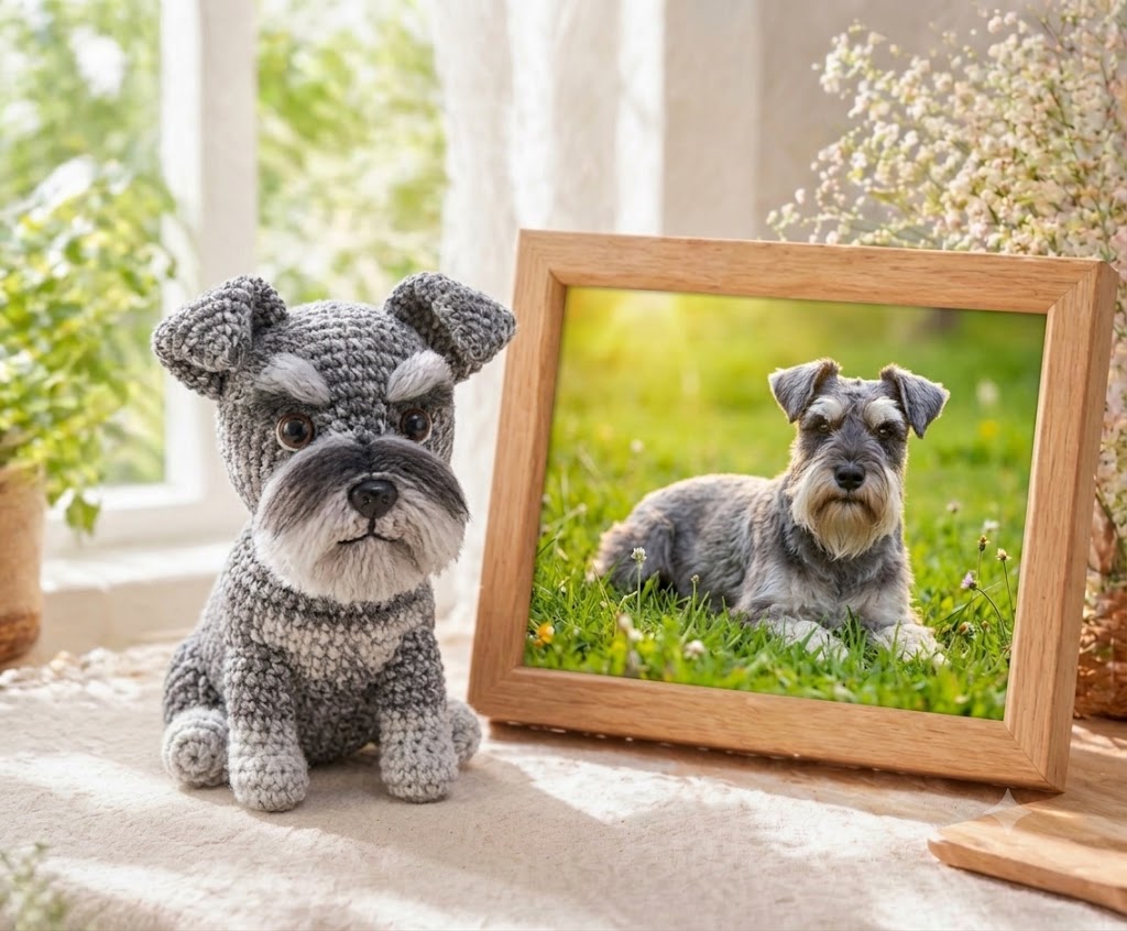Custom Crochet Dog From Photo – Personalized Dog Lover Gift Idea