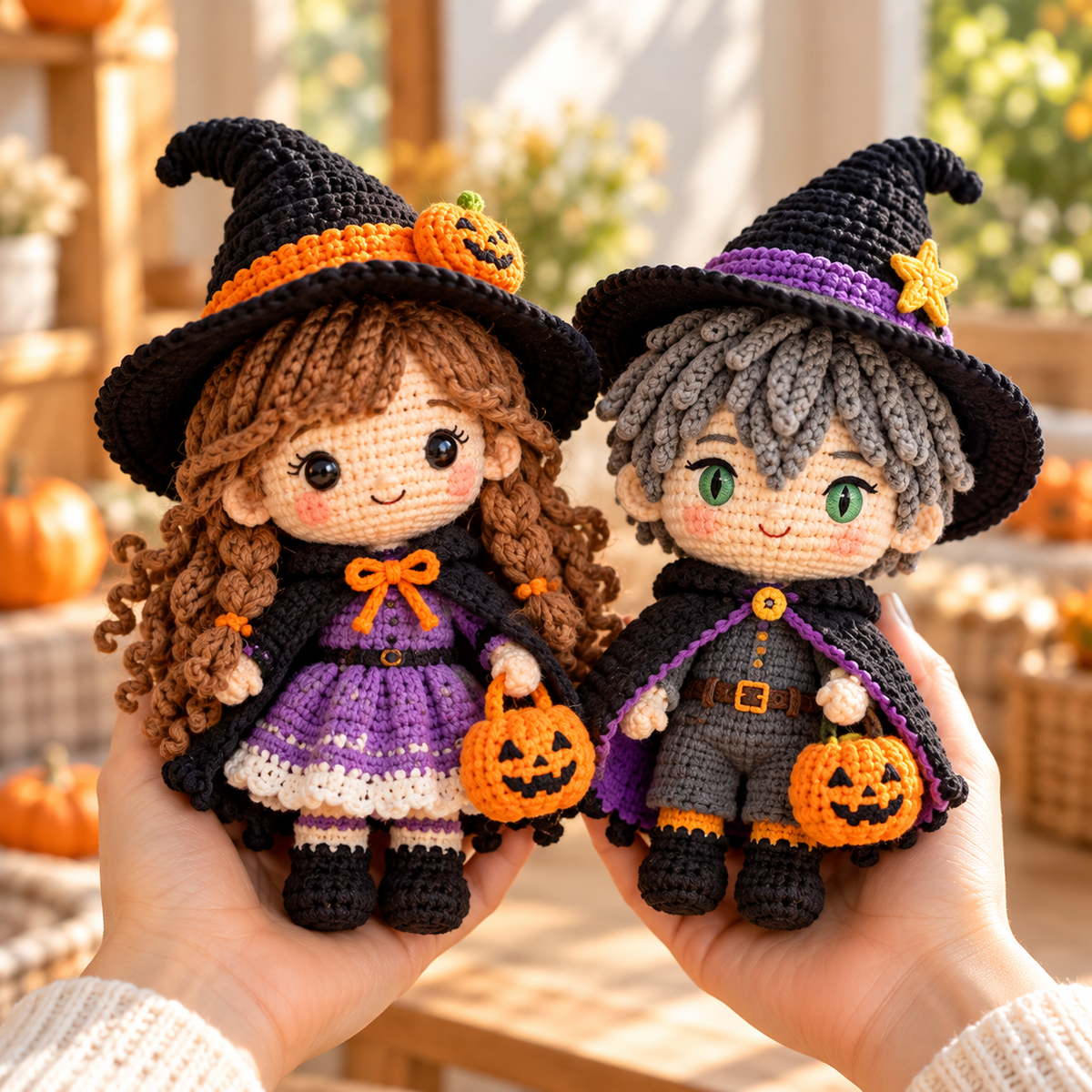 Custom Halloween Crochet Doll From Photo | Personalized Trick or Treat Gift