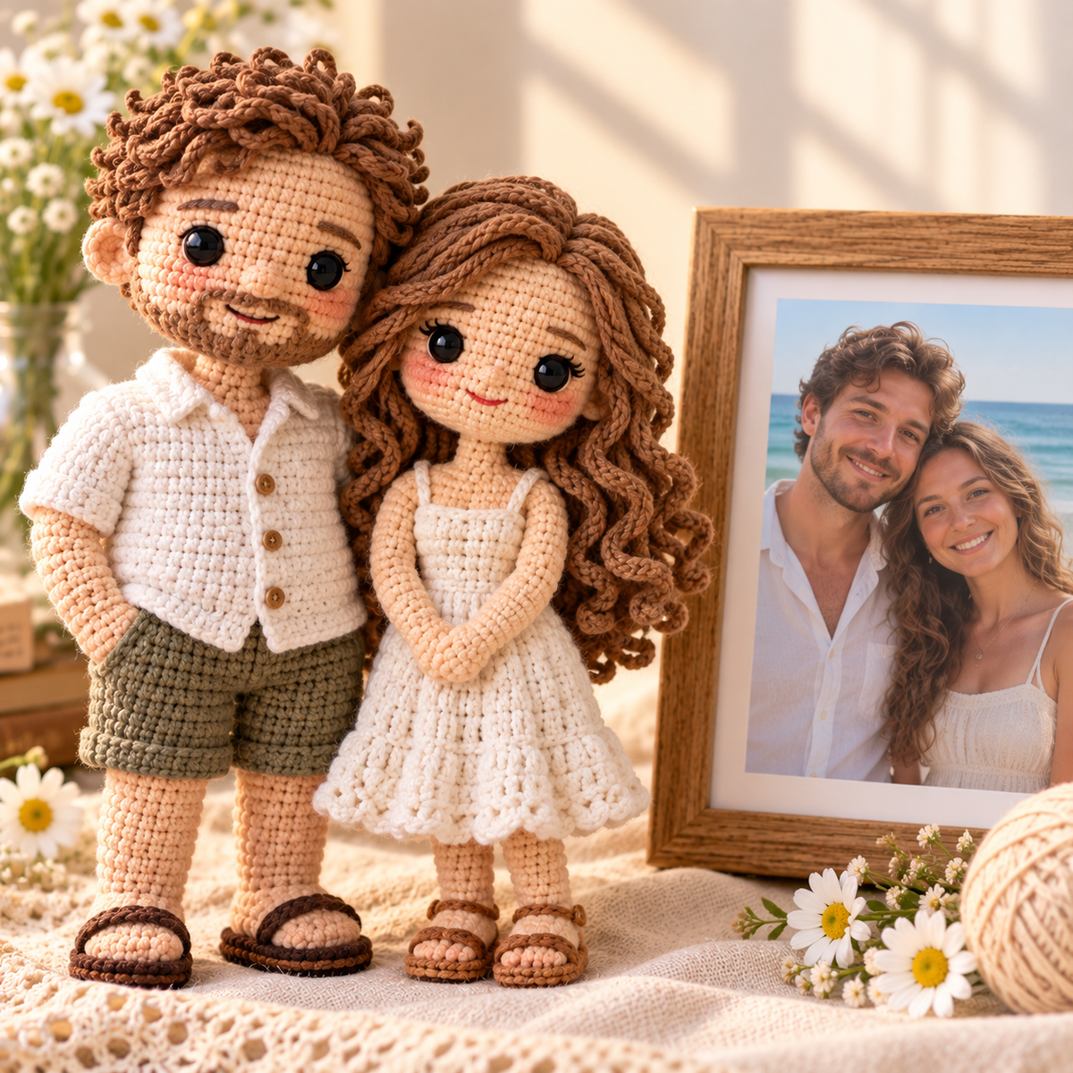 Personalized Crochet Doll From Photo, Custom Handmade Keepsake Gift