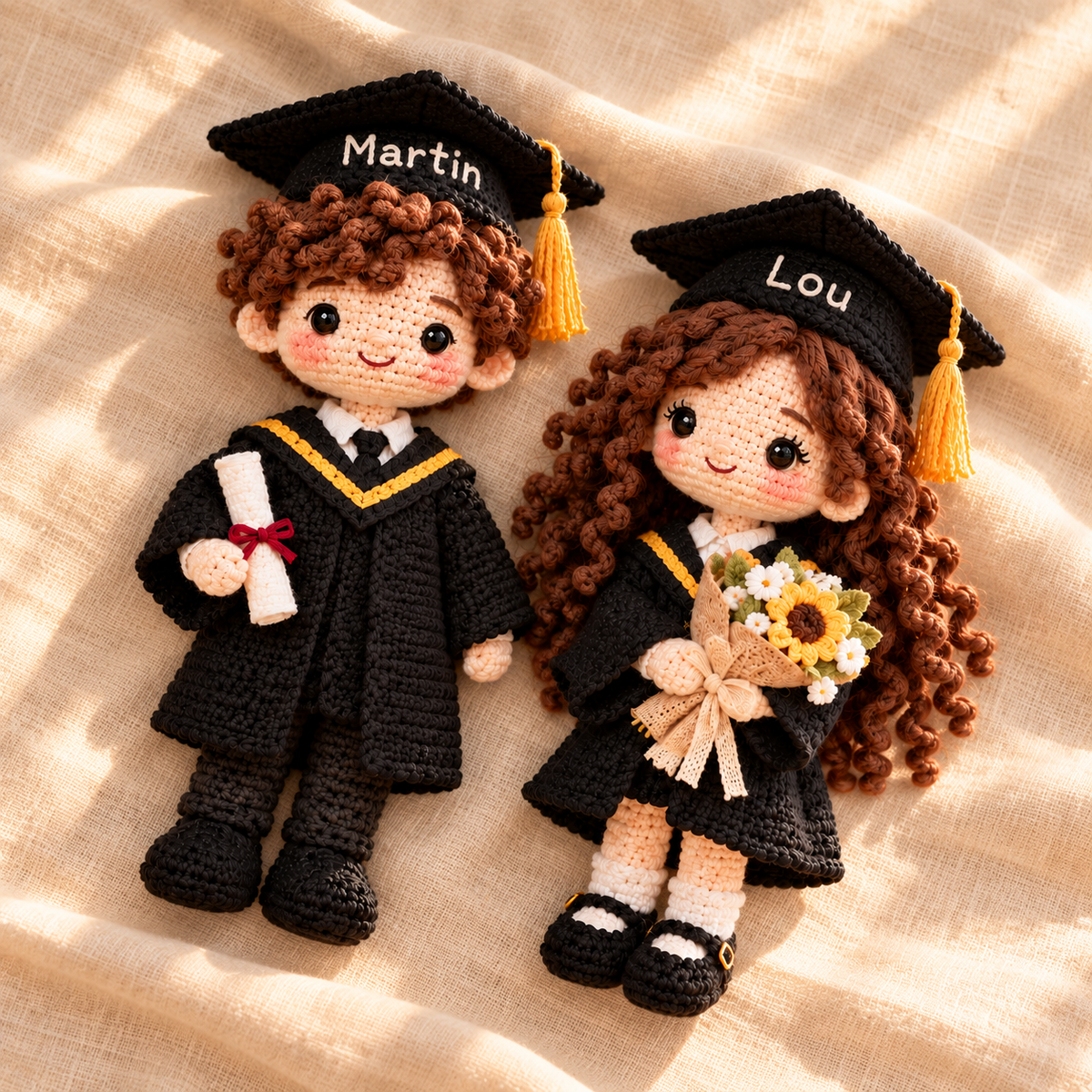 Custom Crochet Graduation Doll | Personalized Graduation Gift Keepsake
