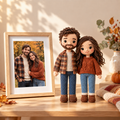 Custom Crochet Couple Doll From Photo – Personalized Couple Gift