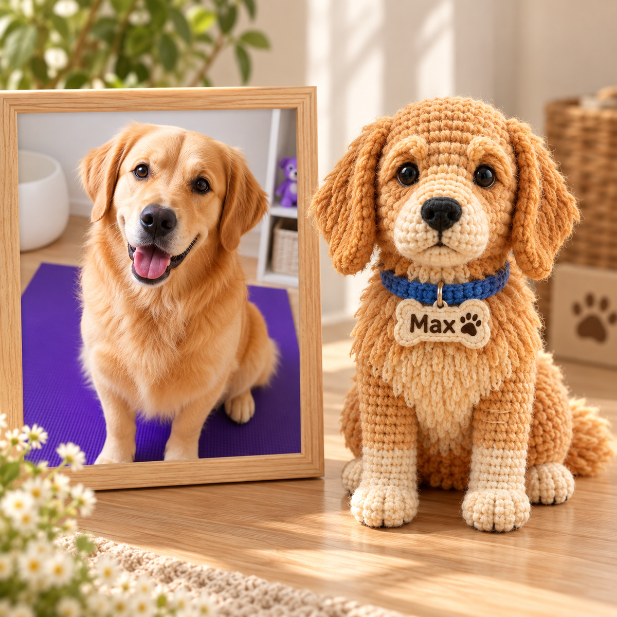 Custom Crochet Dog Doll From Photo | Personalized Dog Keepsake Gift