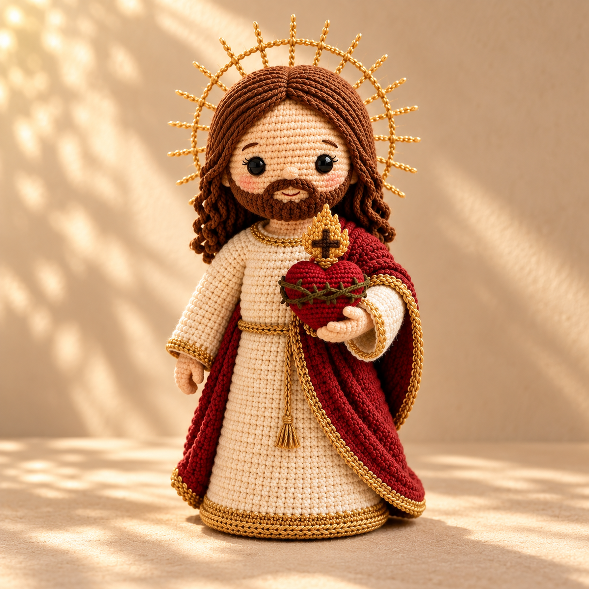 Crochet Jesus Doll – Handmade Christian Gift & Faith Decor