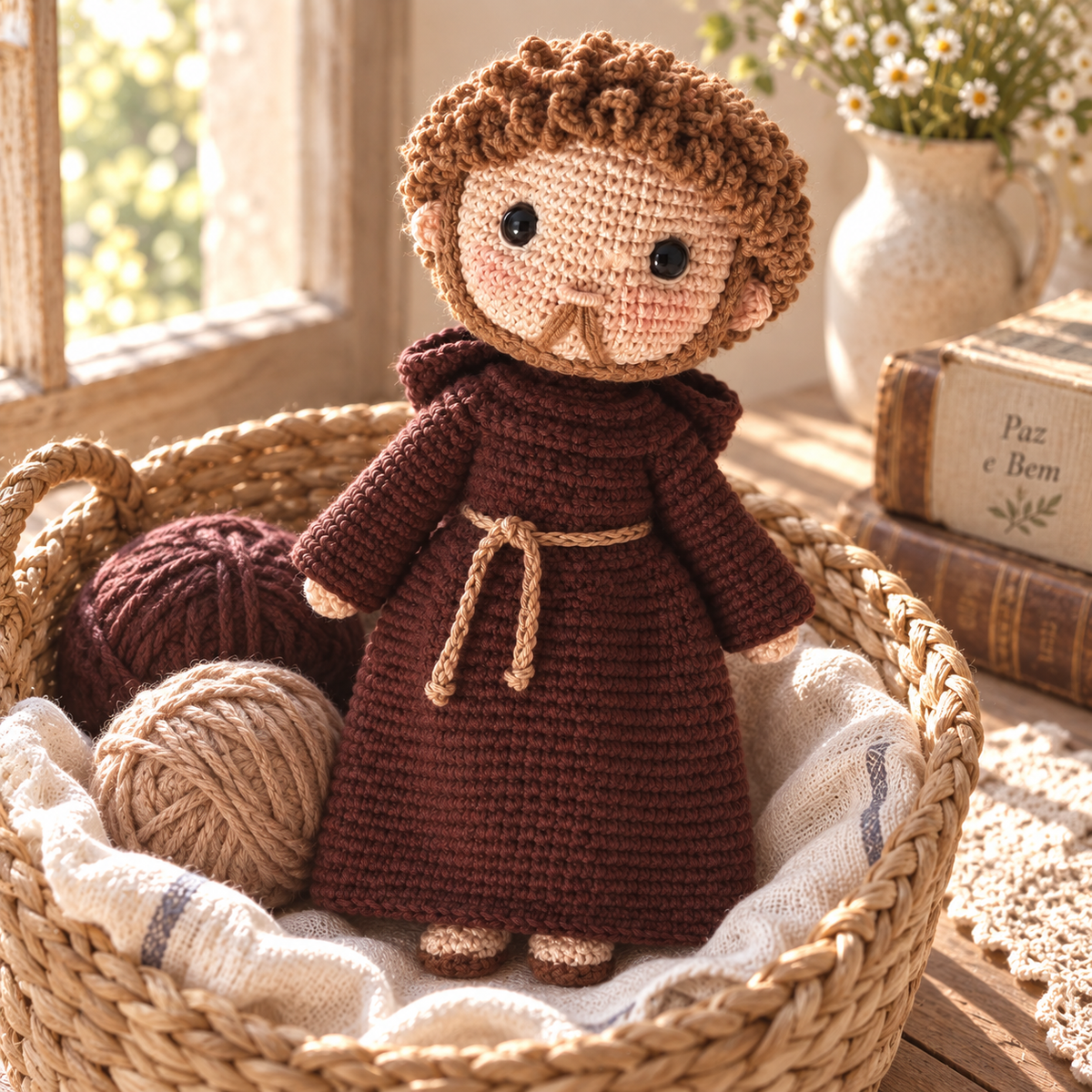 Crochet Saint Francis Figure – Catholic Religious and Christmas Gift