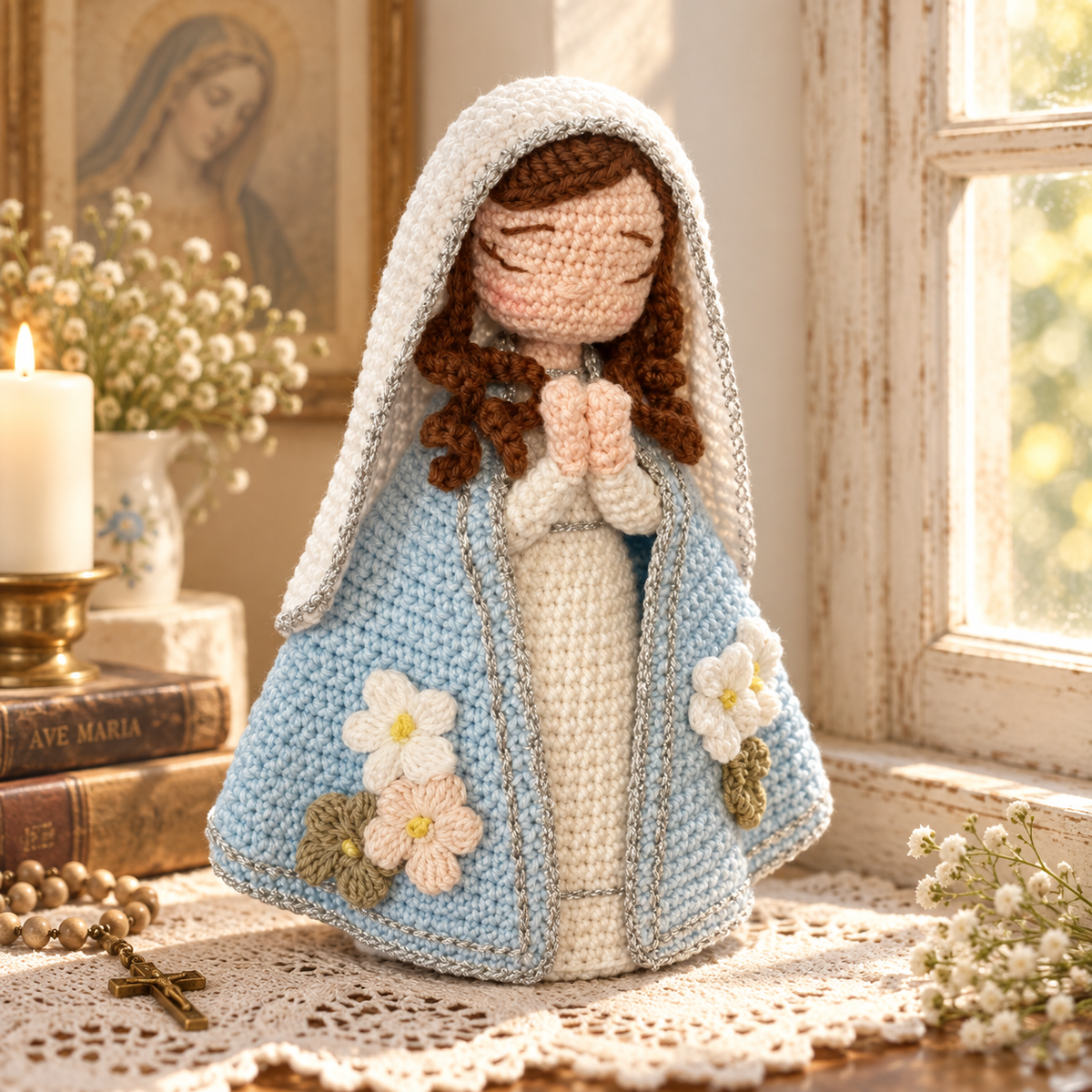 Crochet Saint Francis Figure – Catholic Religious Gift and Decor