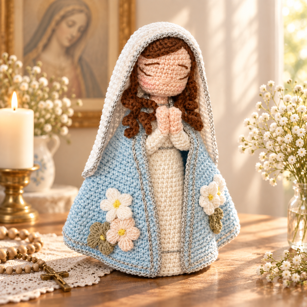 Crochet Saint Francis Figure – Catholic Religious Gift and Decor