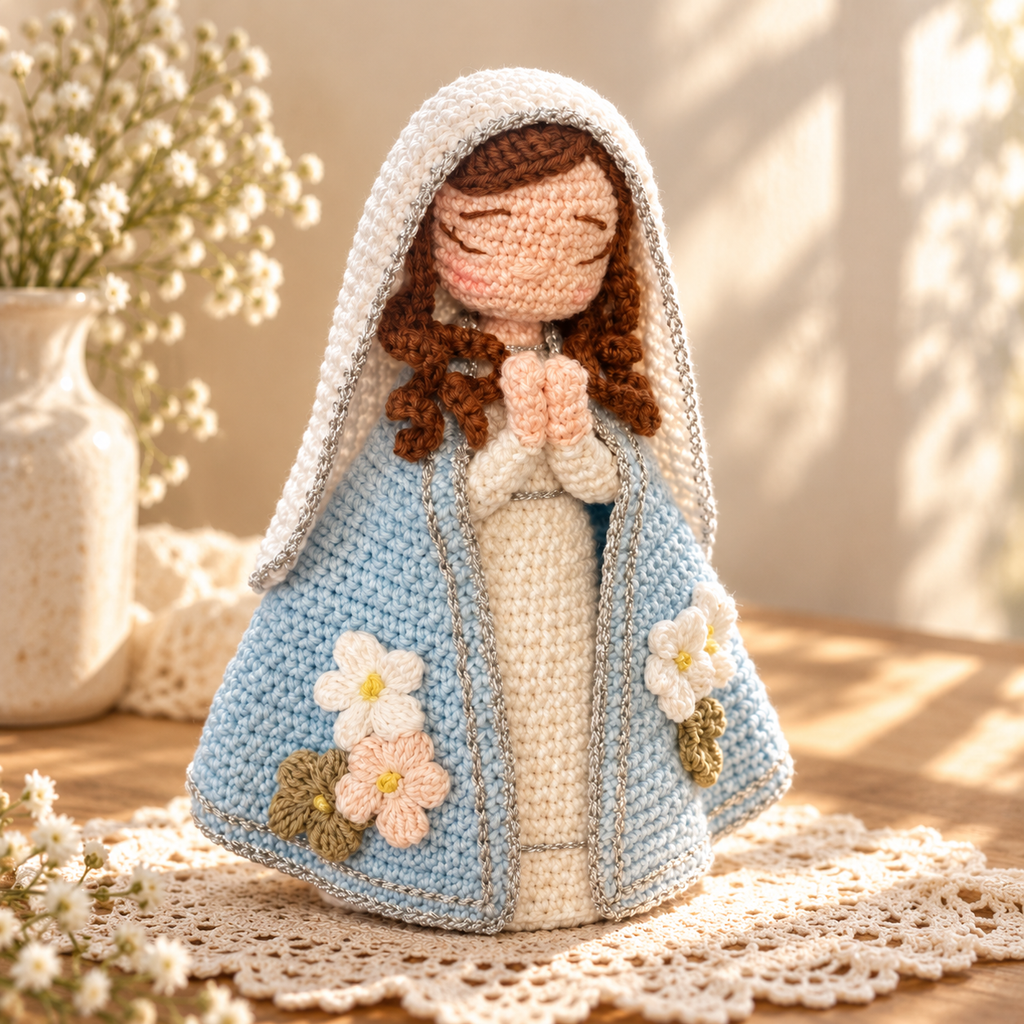 Crochet Saint Francis Figure – Catholic Religious Gift and Decor