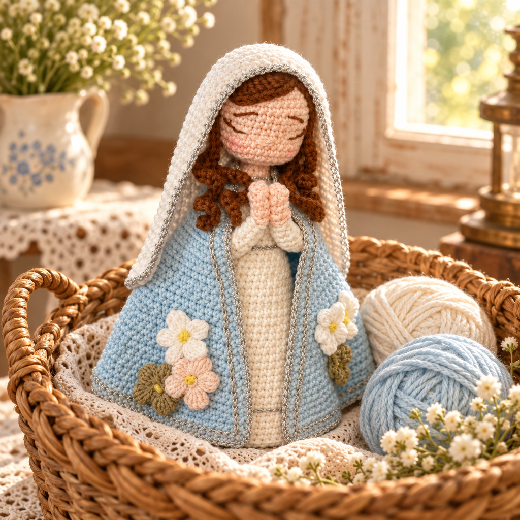 Crochet Saint Francis Figure – Catholic Religious Gift and Decor