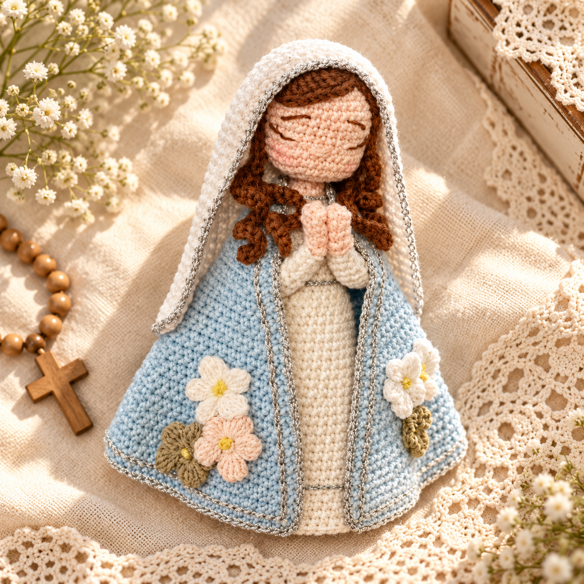 Crochet Saint Francis Figure – Catholic Religious Gift and Decor