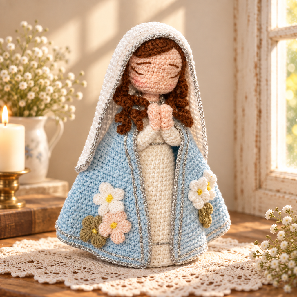 Crochet Saint Francis Figure – Catholic Religious Gift and Decor