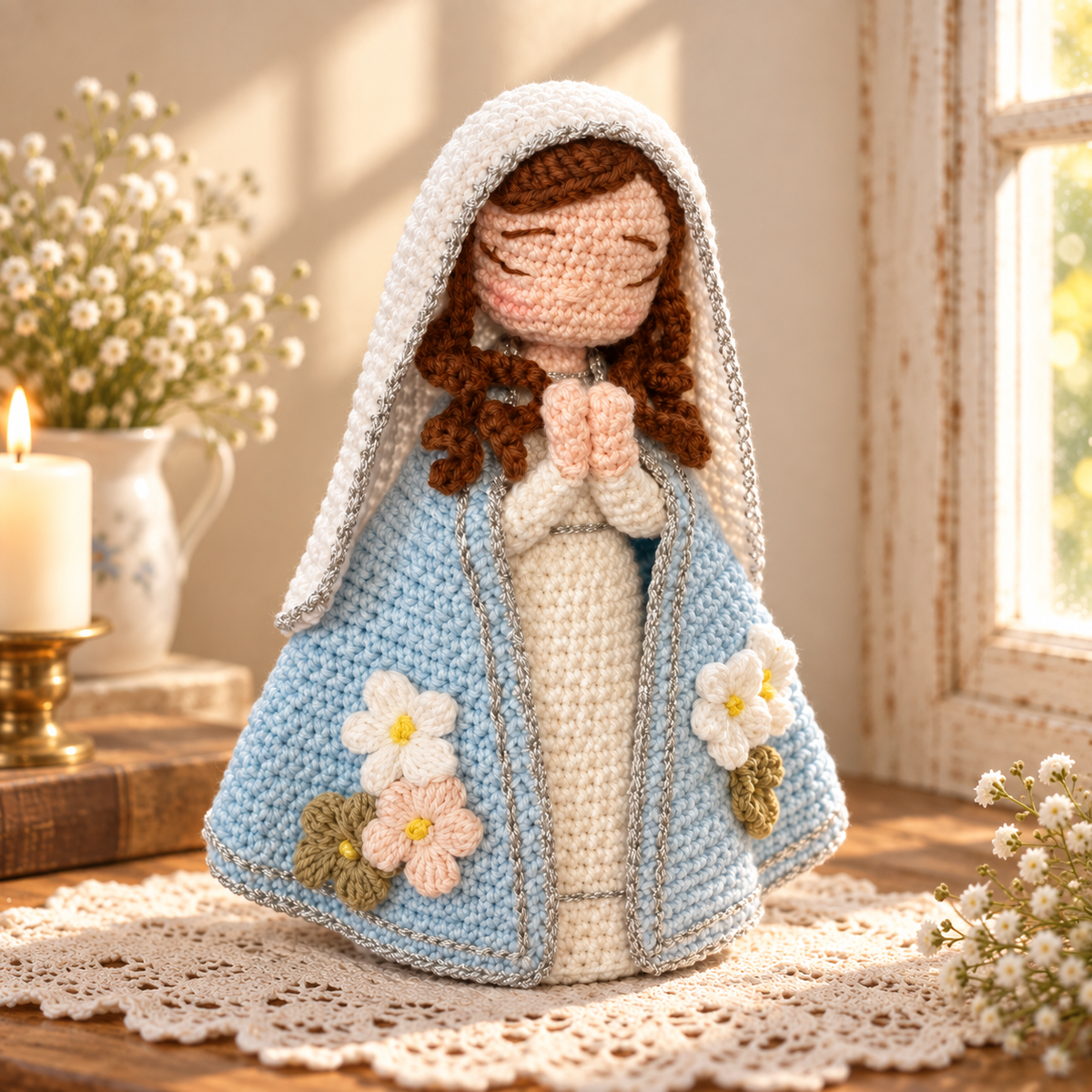 Crochet Saint Francis Figure – Catholic Religious Gift and Decor