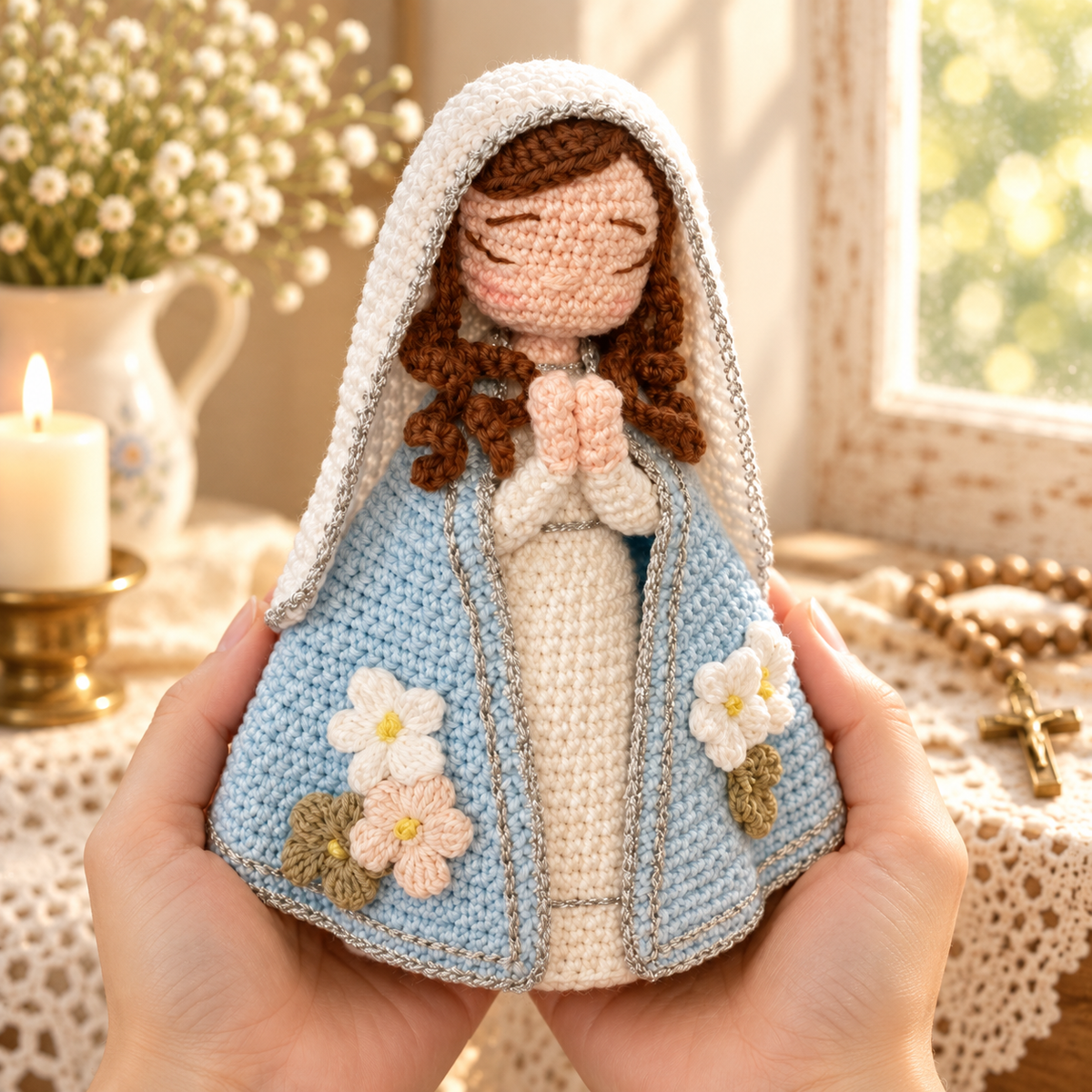Crochet Saint Francis Figure – Catholic Religious Gift and Decor