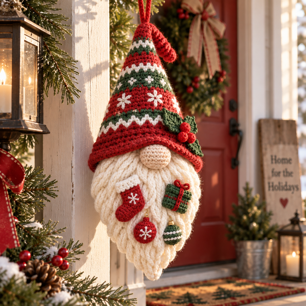 Scandinavian Christmas Gnome Decor | Handmade Nordic Holiday Hanging