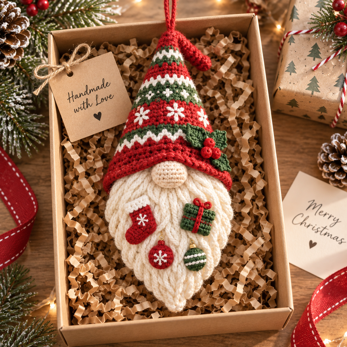 Scandinavian Christmas Gnome Decor | Handmade Nordic Holiday Hanging