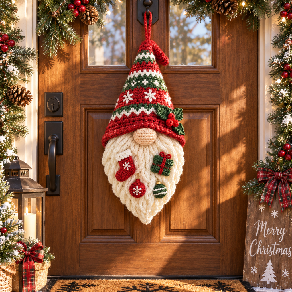 Scandinavian Christmas Gnome Decor | Handmade Nordic Holiday Hanging