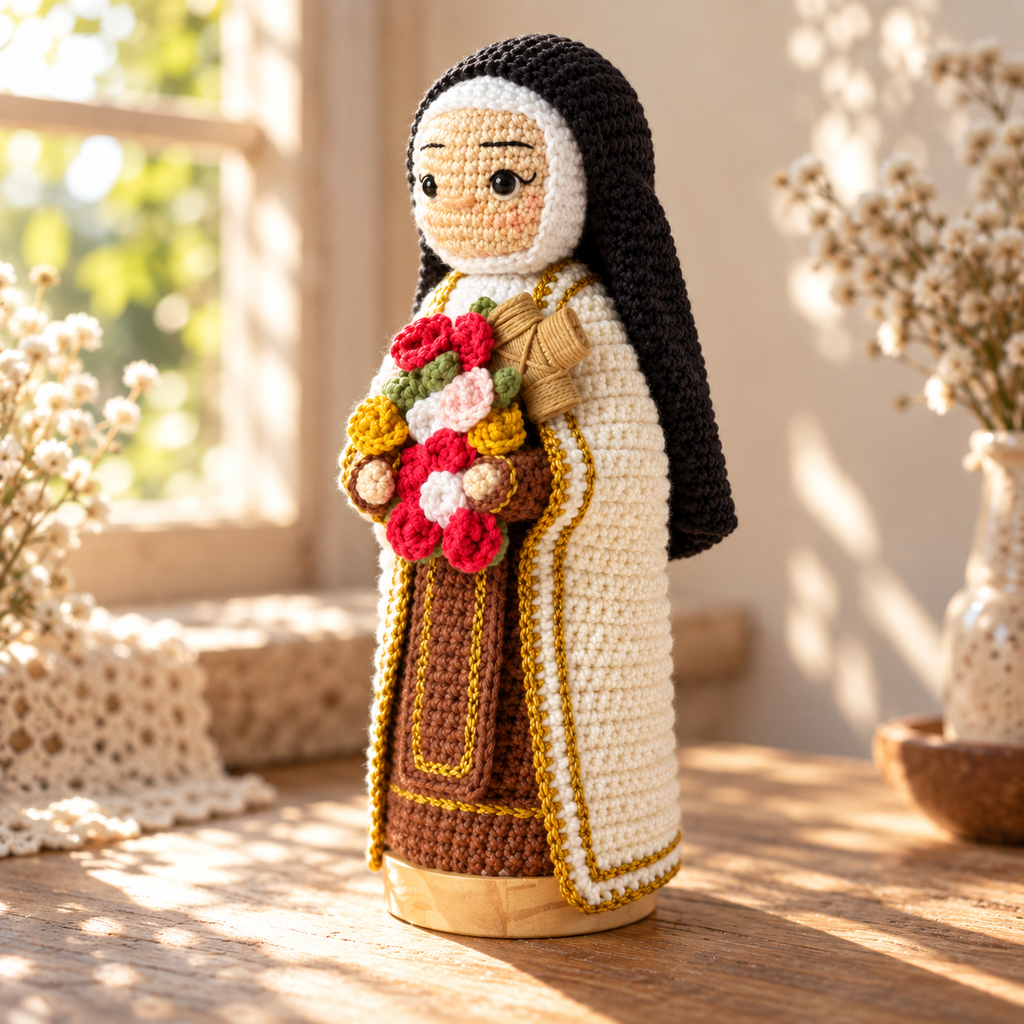 Saint Teresa Crochet Doll | Catholic Religious Gift and Christmas Decor