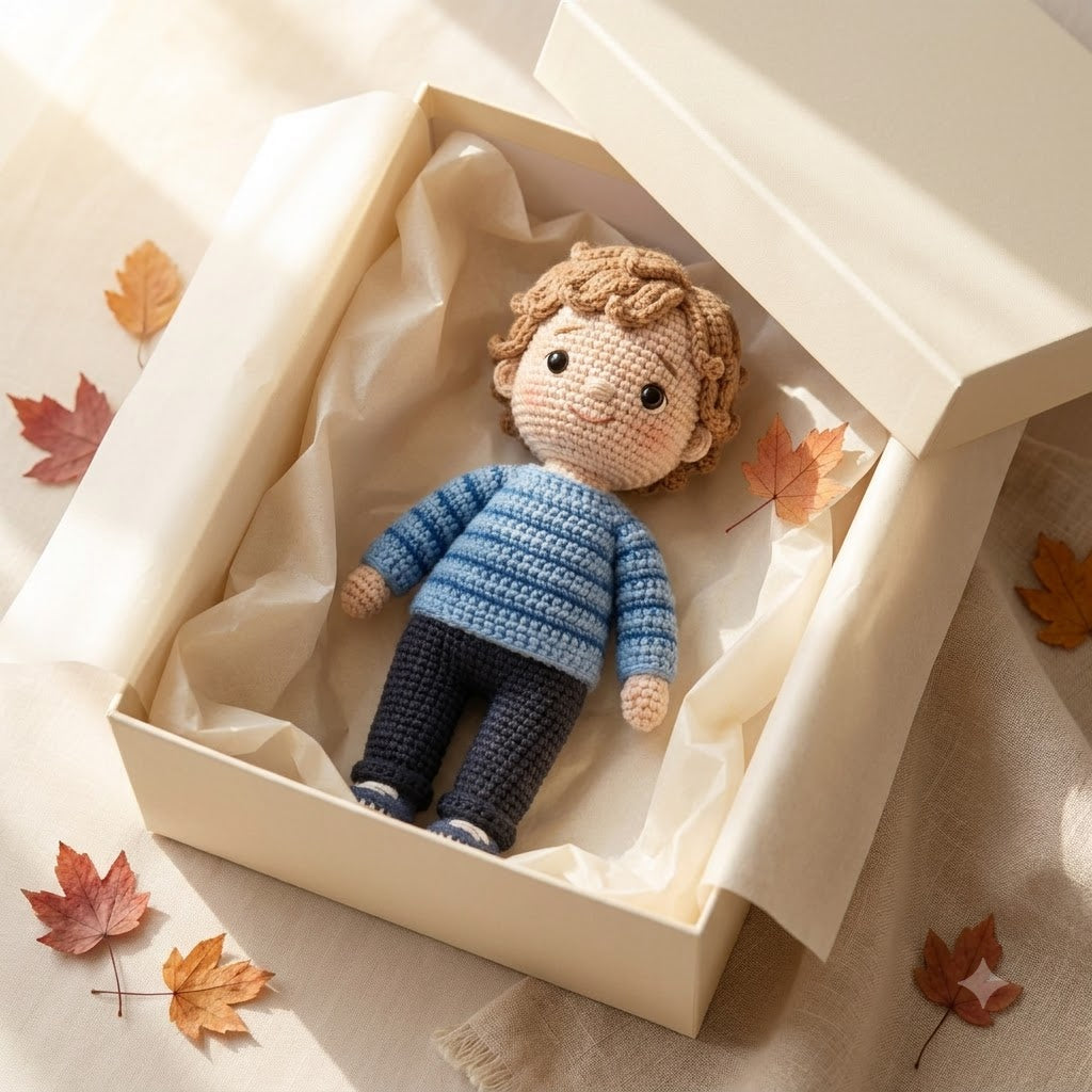 Custom Crochet Baby Doll – Handmade Gift From Your Photo