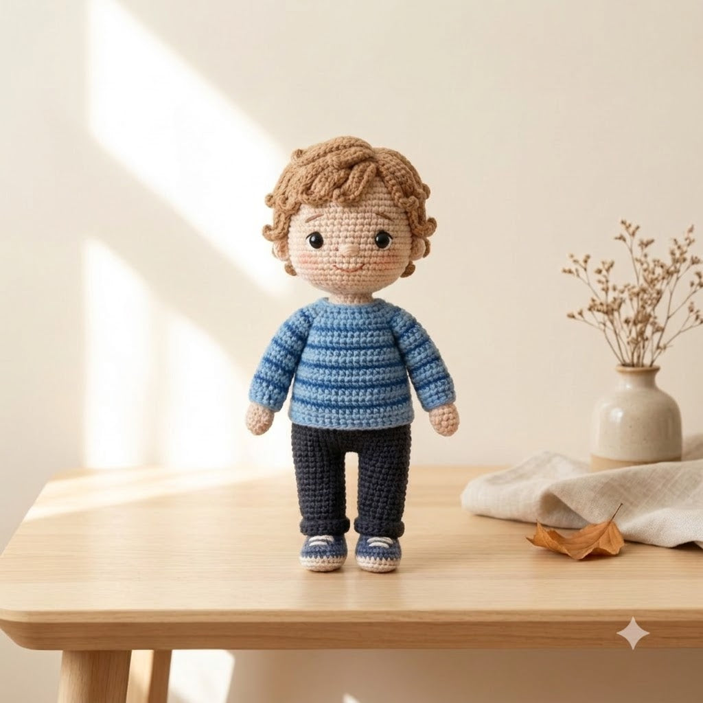 Custom Crochet Baby Doll – Handmade Gift From Your Photo
