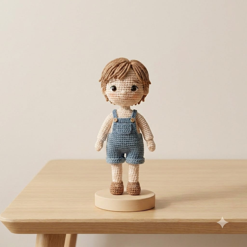 Custom Crochet Doll From Photo – Personalized Handmade Gift