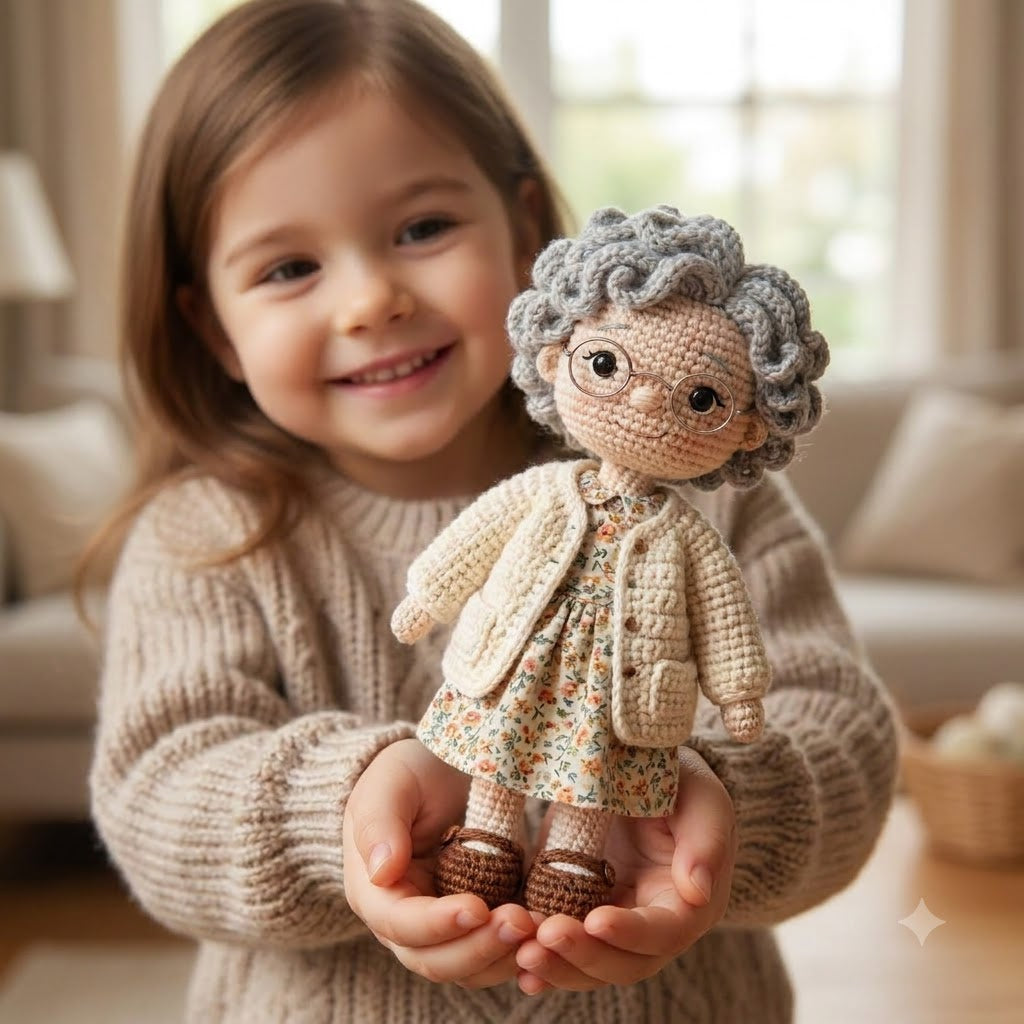 Custom Crochet Doll From Photo – Personalized Handmade Gift
