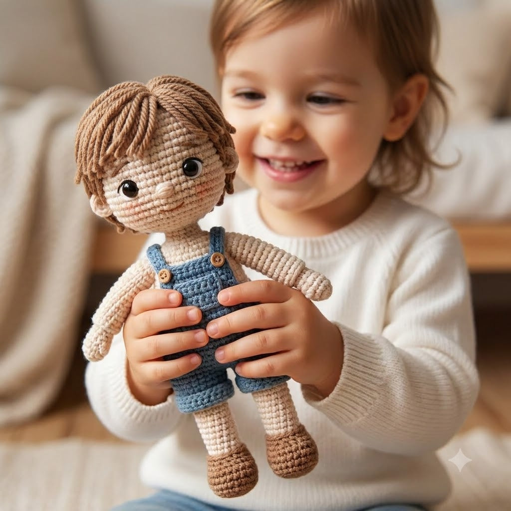 Custom Crochet Doll From Photo – Personalized Handmade Gift