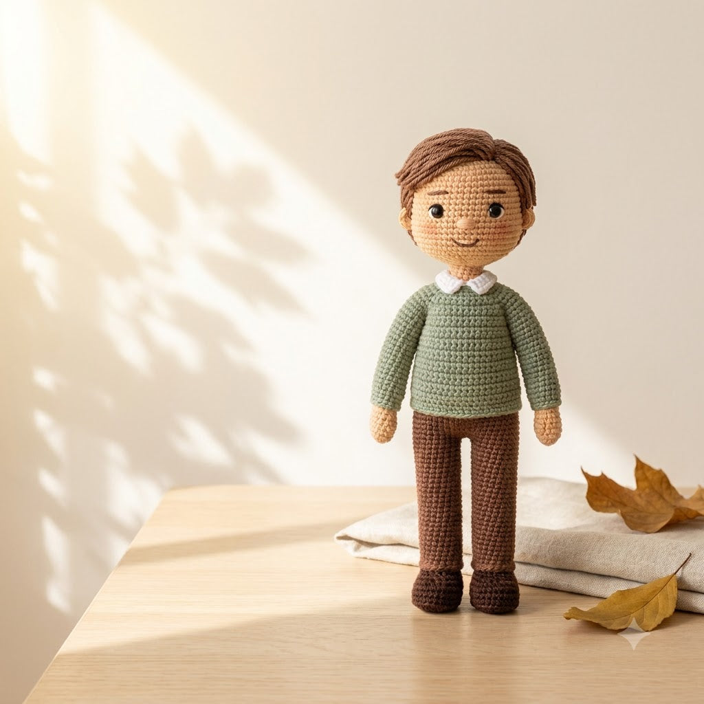 Custom Crochet Doll From Photo – Personalized Handmade Gift