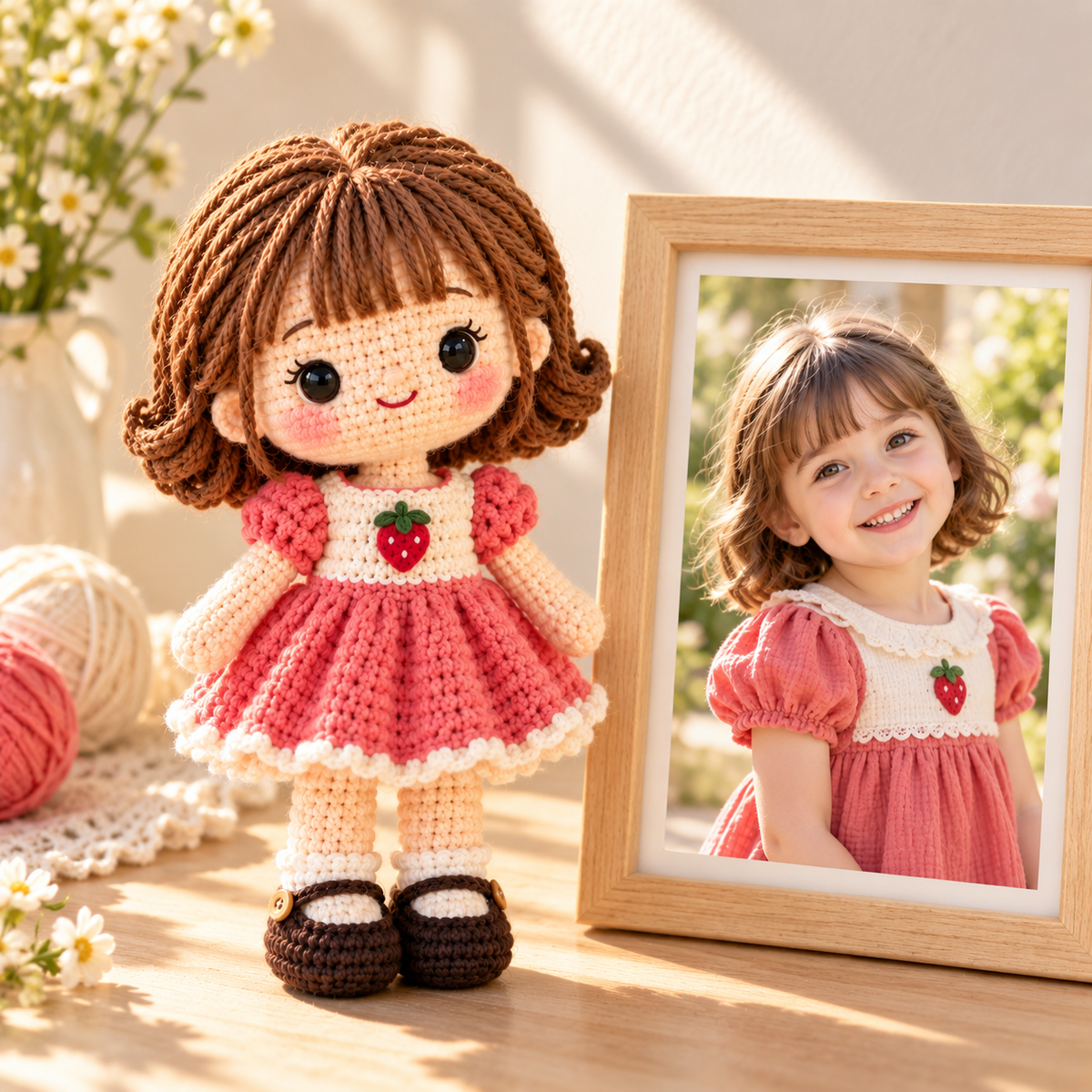 Custom Crochet Doll From Photo | Personalized Handmade Keepsake Gift