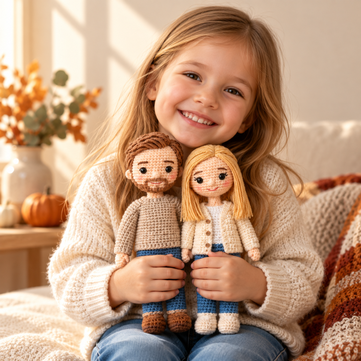 Custom Crochet Couple Doll From Photo – Personalized Couple Gift