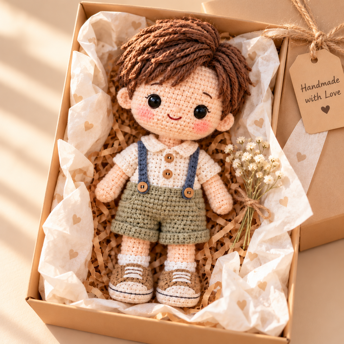 Custom Crochet Doll From Photo | Personalized Handmade Keepsake Gift