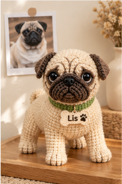 Custom Crochet Dog Doll From Photo | Personalized Dog Keepsake Gift