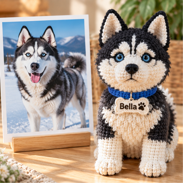 Custom Crochet Dog Doll From Photo | Personalized Dog Keepsake Gift