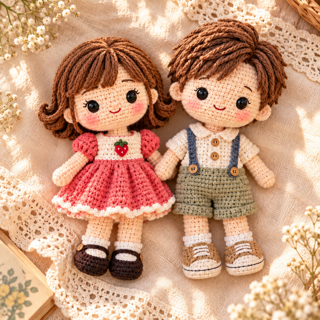 Custom Crochet Doll From Photo | Personalized Handmade Keepsake Gift